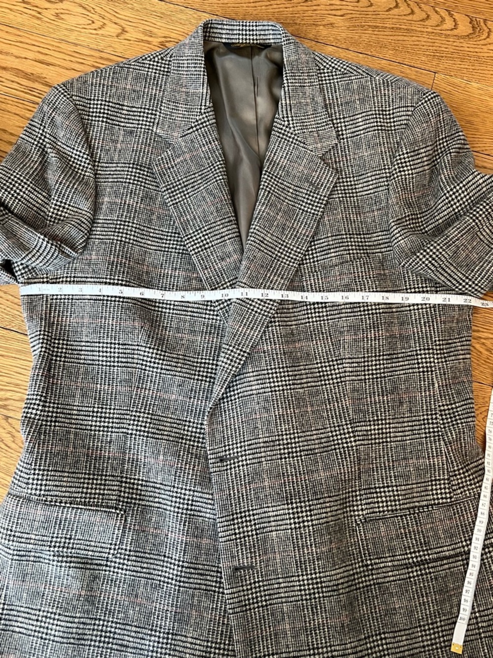 Brooks Brothers Gray Glen Plaid Sport Coat 46L - Picture 7 of 15